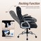 Leather Executive Computer Chair with Ergonomic Support and Padding